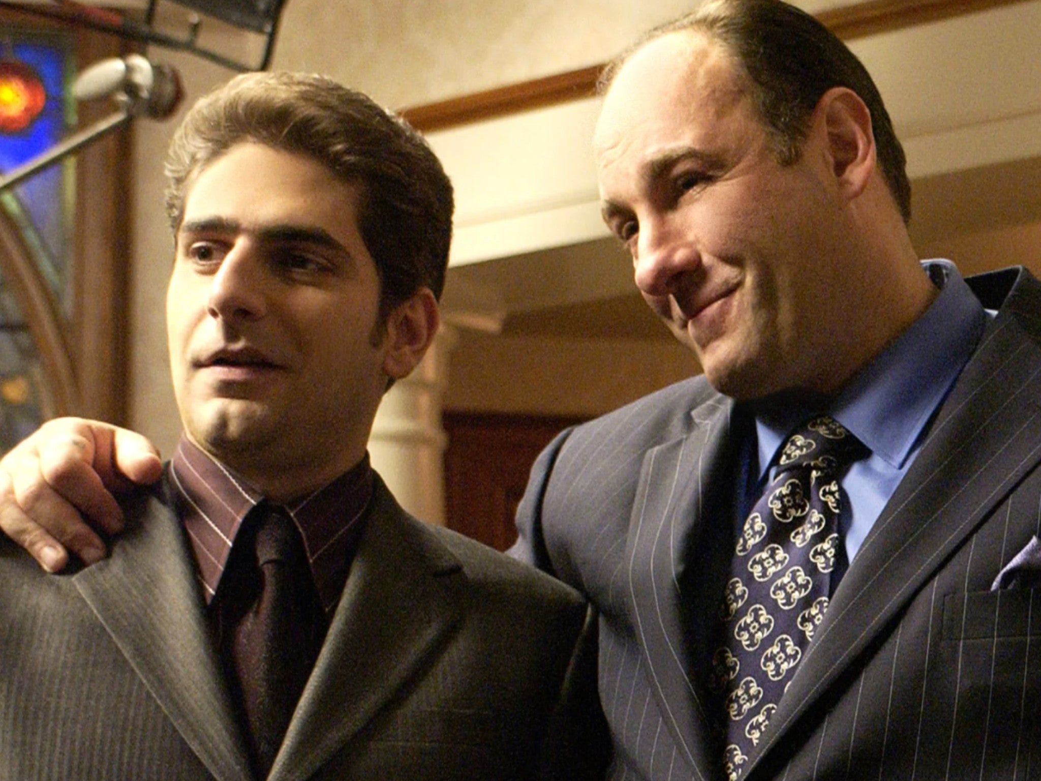 Family guys: Imperioli and Gandolfini in ‘The Sopranos’